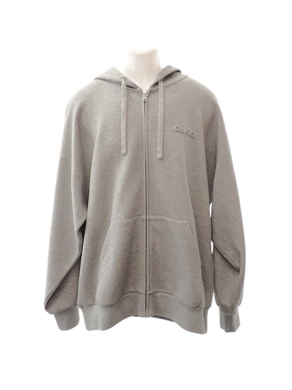 Gucci Cotton Jersey Hooded Sweatshirt Hoodie Gray